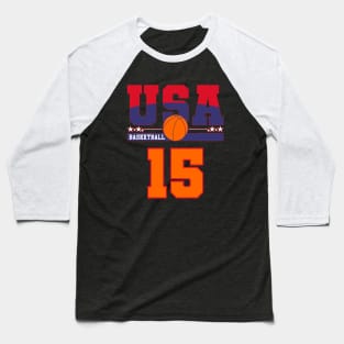 USA Basketball || 15 Baseball T-Shirt